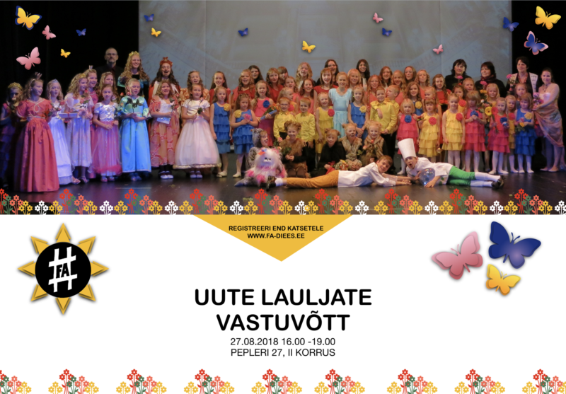Laulustuudio uute lauljate vastuvõtt 2018/2019 hooajaks @ Laulustuudio Fa-diees (prooviruumid)